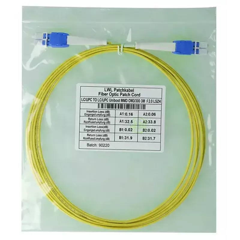 Καλώδιο οπτικών ινών BlueOptics SFP8181BU0.5MK 0,5 m LC κίτρινο