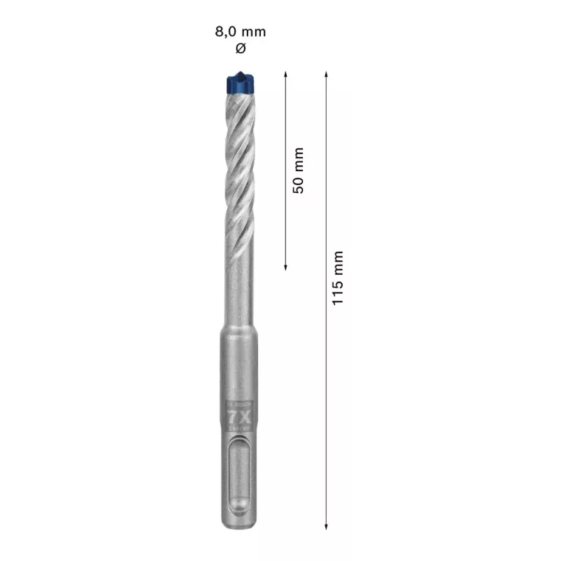 Τρυπάνι Bosch SDS plus-7X 8 mm 115 mm