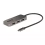 StarTech.com προσαρμογέας USB-C 3 θυρών για πολλαπλές οθόνες, USB Type-C σε 3x DisplayPort 1.4 MST Hub, επέκταση/διαχωριστής οθόνης φορητού υπολογιστή Triple 4K 60Hz DP, HDR, ενσωματωμένο εξαιρετικά μακρύ καλώδιο - μόνο για Windows