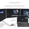 StarTech.com προσαρμογέας USB-C 3 θυρών για πολλαπλές οθόνες, USB Type-C σε 3x DisplayPort 1.4 MST Hub, επέκταση/διαχωριστής οθόνης φορητού υπολογιστή Triple 4K 60Hz DP, HDR, ενσωματωμένο εξαιρετικά μακρύ καλώδιο - μόνο για Windows