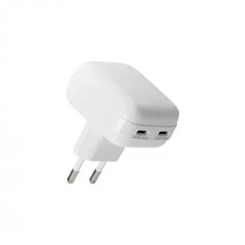 Φορτιστής τοίχου d bramante re-charge Pro EU επίπεδος 2×USB-C 20W Λευκό (Indoor)