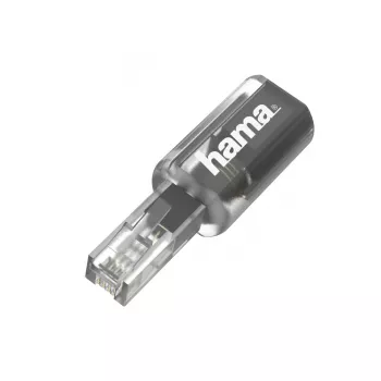 Hama 00201125 Τεχνολογία τηλεφωνικής μεταγωγής Μαύρο, Διαφανές