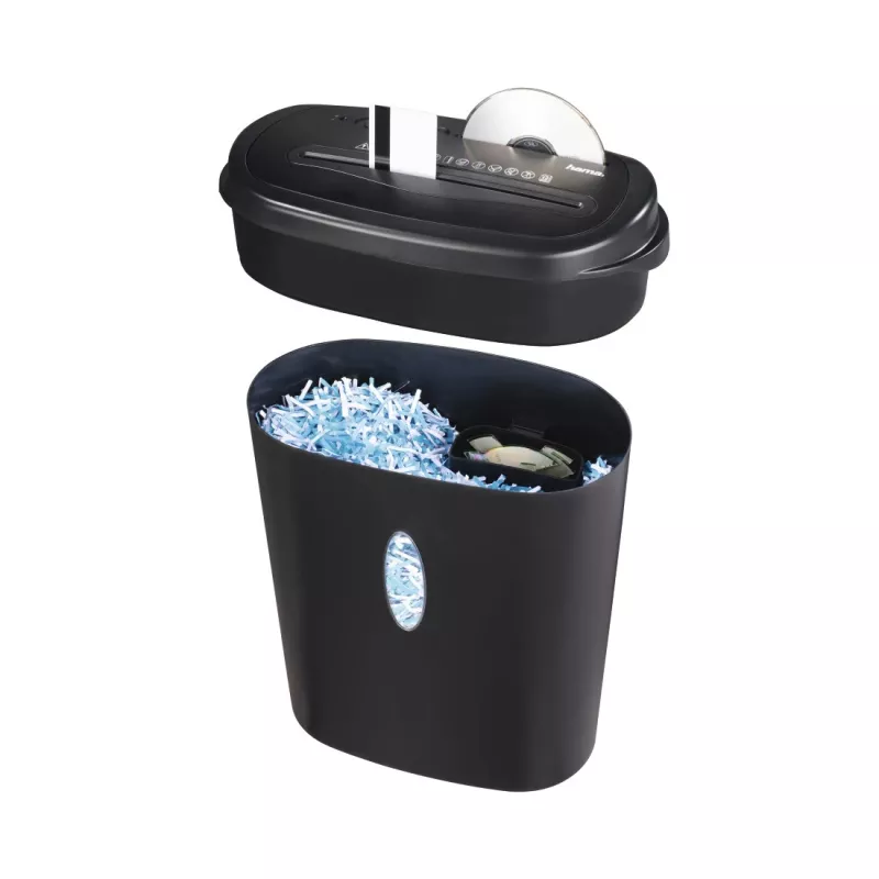 Hama Home X12CD Καταστροφέας εγγράφων Κοπή σωματιδίων 72 dB 22 cm Μαύρο