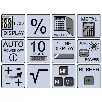 Βασική αριθμομηχανή Olympia LCD 1110 Pocket κόκκινο