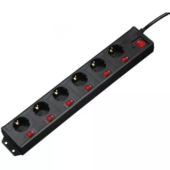 Hama 00137259 Πολύπριζο 1,4 m 6 υποδοχές AC Εσωτερικού χώρου Μαύρο