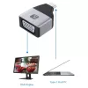 Techly IADAP USBC-VGAC Προσαρμογέας γραφικών USB 1920 x 1200 Pixel Μαύρο, Ασημί