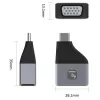Techly IADAP USBC-VGAC Προσαρμογέας γραφικών USB 1920 x 1200 Pixel Μαύρο, Ασημί
