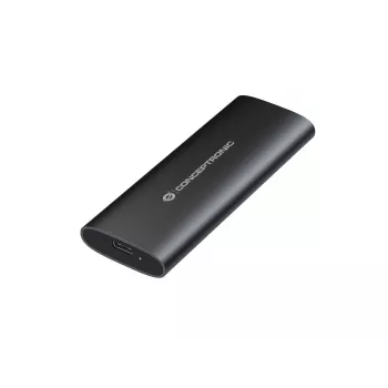 Conceptronic DANTE04B - Θήκη αποθήκευσης - dual protocol - M.2 Card (PCIe NVMe & SATA) / SATA SSD - USB-C 3,2 (Gen 2) - Μαύρο (DANTE04B)