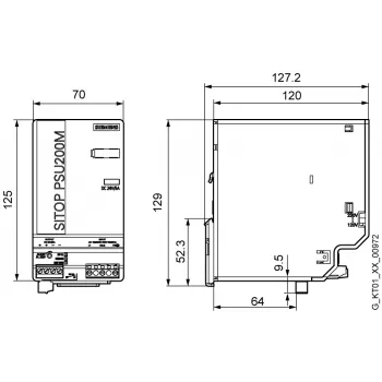 Siemens 6EP1333-3BA10 Τροφοδοτικό εσωτερικού χώρου Πολύχρωμο