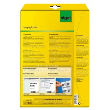 Μη κολλητικές ετικέτες εκτυπωτή Sigel LP715