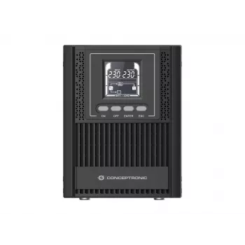 Conceptronic ZEUS52E1K 1000VA 900W Online-Tower-USV, IEC, Διπλής Μετατροπής (Online), 1 kVA, 900 W, Ημιτονοειδές, 220 V, 240 V
