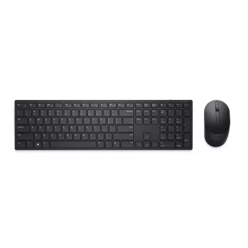 DELL Pro Πληκτρολόγιο και Ποντίκι - KM5221W - UK (QWERTY) - Μαύρο, Πλήρους μεγέθους (100%), Ασύρματο, RF Wireless, QWERTY, Μαύρο, με Ποντίκι