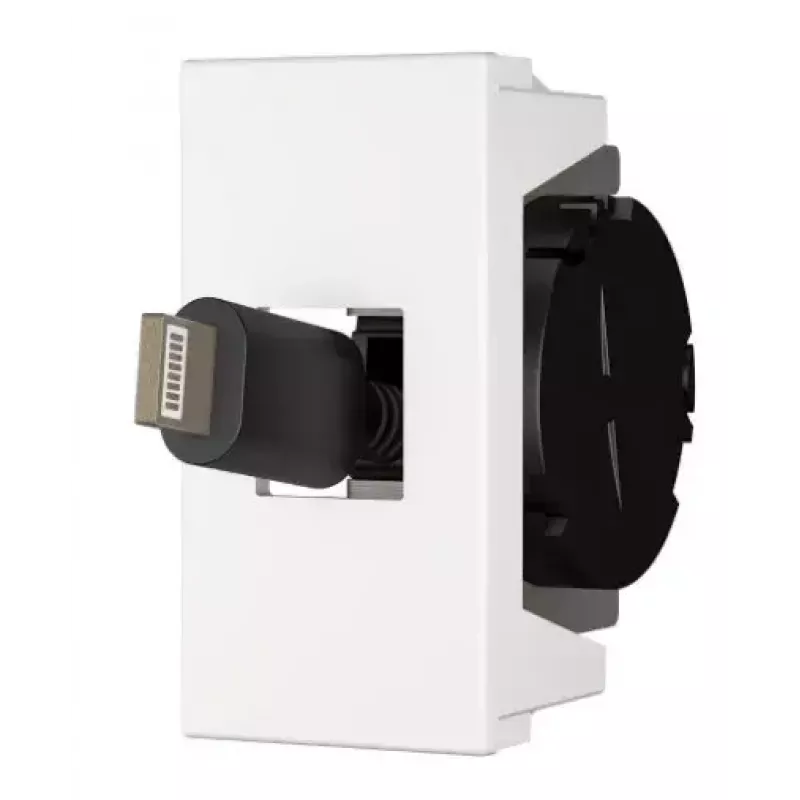 Πρίζα USB C Kindermann 7464000620 μαύρο λευκό