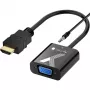 Techly Προσαρμογέας καλωδίου Μετατροπέας HDMI σε VGA με υποδοχή ήχου jack