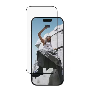 PanzerGlass SAFE. by ® Προστασία οθόνης με μαύρο πλαίσιο iPhone 17 | 16 Pro | Ultra-Wide Fit με EasyAligner