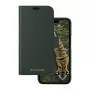 Θήκη Folio dbramante1928 New York για iPhone 15 Pro, μονόχρωμο πράσινο, 3 θήκες καρτών