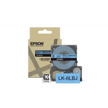 Ταινία ετικετών Epson LK-6LBJ Μαύρο Μπλε Θερμομεταφοράς 2,4 cm