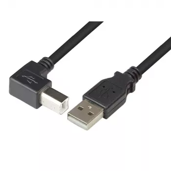 Techly Καλώδιο USB 2.0 A αρσενικό / B αρσενικό γωνιακό 0,5m ICOC U-AB-005-ANG