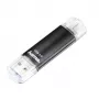 Hama Laeta Twin USB Stick 256 GB USB Type-A / Micro-USB 3.2 Gen 1 (3.1 Gen 1) Μαύρο
