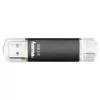 Hama Laeta Twin USB Stick 256 GB USB Type-A / Micro-USB 3.2 Gen 1 (3.1 Gen 1) Μαύρο