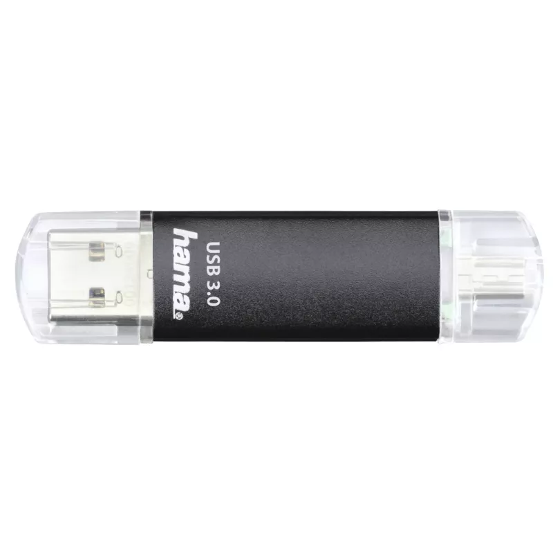 Hama Laeta Twin USB Stick 256 GB USB Type-A / Micro-USB 3.2 Gen 1 (3.1 Gen 1) Μαύρο
