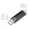 Hama Laeta Twin USB Stick 256 GB USB Type-A / Micro-USB 3.2 Gen 1 (3.1 Gen 1) Μαύρο