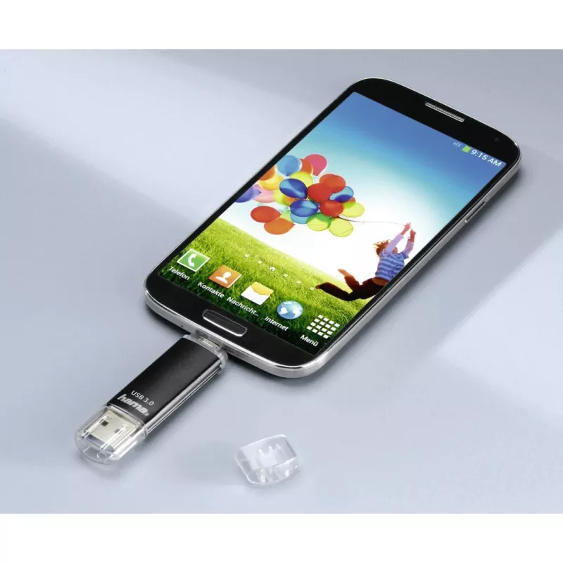 Hama Laeta Twin USB Stick 256 GB USB Type-A / Micro-USB 3.2 Gen 1 (3.1 Gen 1) Μαύρο