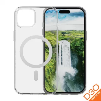 dbramante1928 Iceland Ultra D3O MagSafe θήκη πλάτης για Apple iPhone 17e/16e/15/14/13, Διαφανές