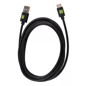 Techly ICOC MUSB20-CMAM20T Καλώδιο USB USB 2.0 2 m USB A USB C Μαύρο