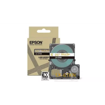Ταινία ετικετών Epson LK-6TKN Χρυσό Διαφανές 2,4 cm Θερμομεταφοράς