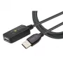 Techly IUSB-REP20TY Καλώδιο USB USB 2.0 5 m USB A Μαύρο