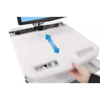 Καρότσι πολυμέσων Ergotron StyleView γκρι αλουμινίου λευκό