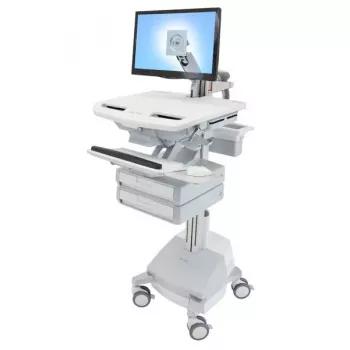 Καρότσι πολυμέσων Ergotron StyleView γκρι αλουμινίου λευκό