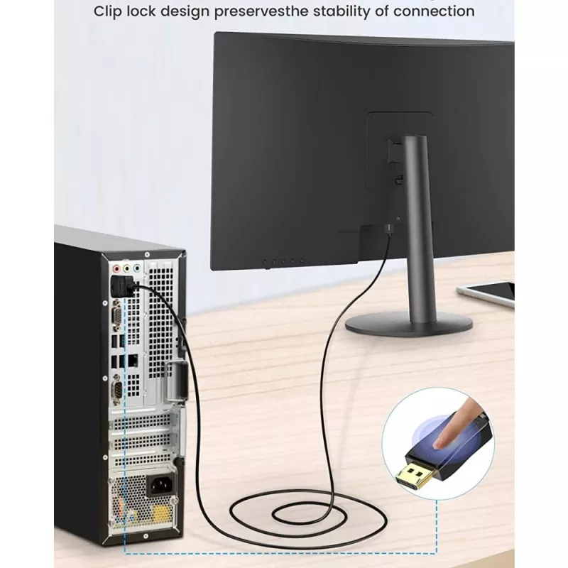 Techly καλώδιο οθόνης DisplayPort σε DVI 2 m ICOC DSP-C-020
