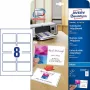 Avery Zweckform Quick&Clean C32028-10 Γυαλιστερές φωτογραφικές κάρτες επισκέψεων, Λευκό, 220 g/m2, 10 φύλλα