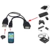 Techly Καλώδιο USB 2.0 OTG A F Micro USB M με USB 30cm Μαύρο ICOC MUSB-MC2