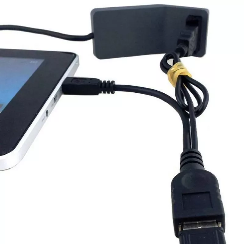 Techly Καλώδιο USB 2.0 OTG A F Micro USB M με USB 30cm Μαύρο ICOC MUSB-MC2