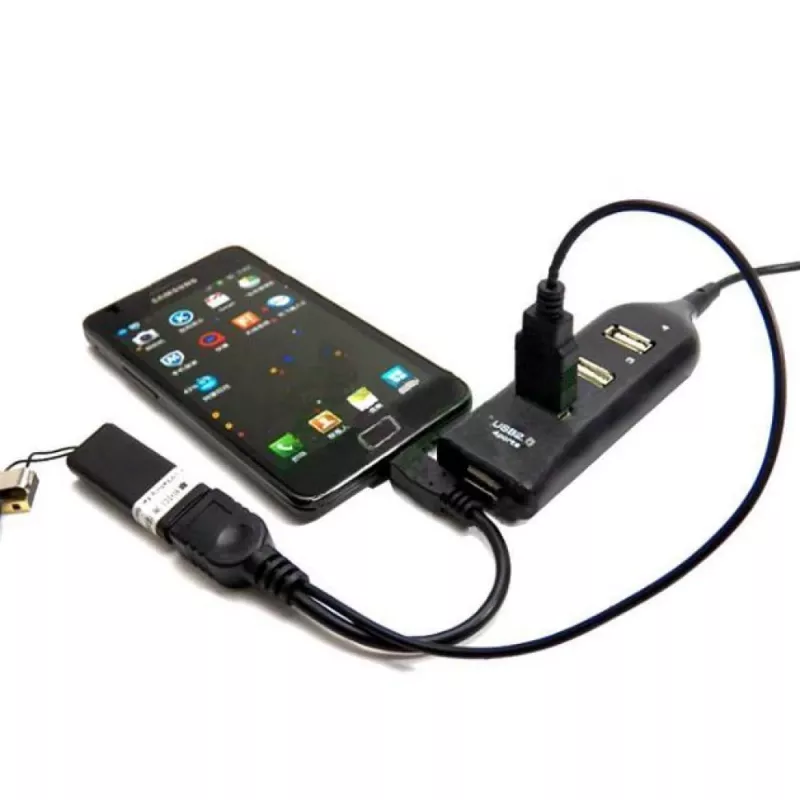 Techly Καλώδιο USB 2.0 OTG A F Micro USB M με USB 30cm Μαύρο ICOC MUSB-MC2