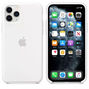 Apple iPhone 11 Pro Θήκη σιλικόνης λευκή
