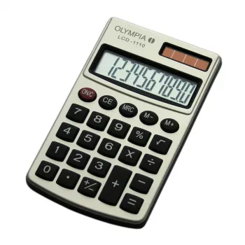 Απλή αριθμομηχανή Olympia LCD 1110 Μέγεθος τσέπης Ασημί