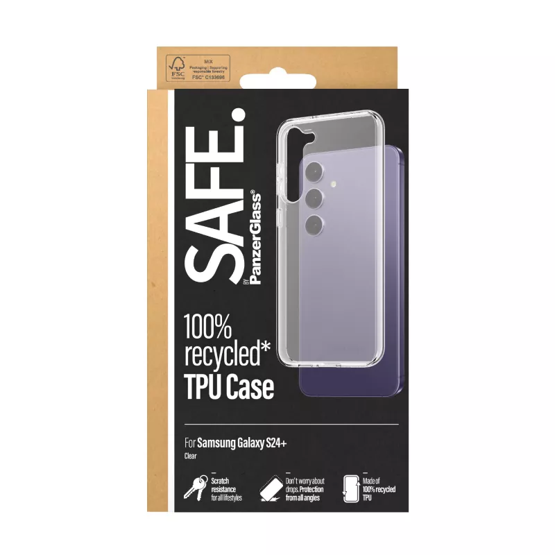 PanzerGlass SAFE. by ® Θήκη TPU Samsung Galaxy S24+ | Διάφανη