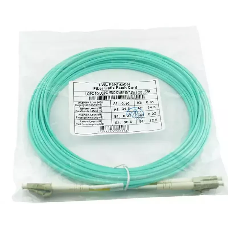 Καλώδιο οπτικών ινών BlueOptics SRCABLE7M-BO 7,5 m LC Μπεζ OM3