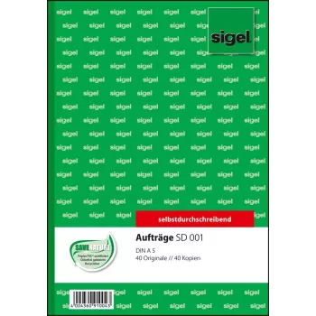 Έντυπο επιχείρησης Sigel SD001 Πράσινο A5 80 Φύλλα
