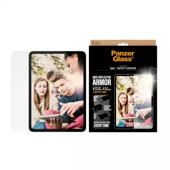 PanzerGlass ® Anti-Reflective Armor Screen Protector iPad Pro 11 ιντσών (2024-2025) | Ultra-Wide Fit με εργαλείο FastFit
