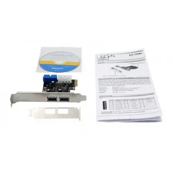 EXSYS EX-11049 Εσωτερικός προσαρμογέας USB 3.2 Gen 1 PCIe Μαύρο Ασημί