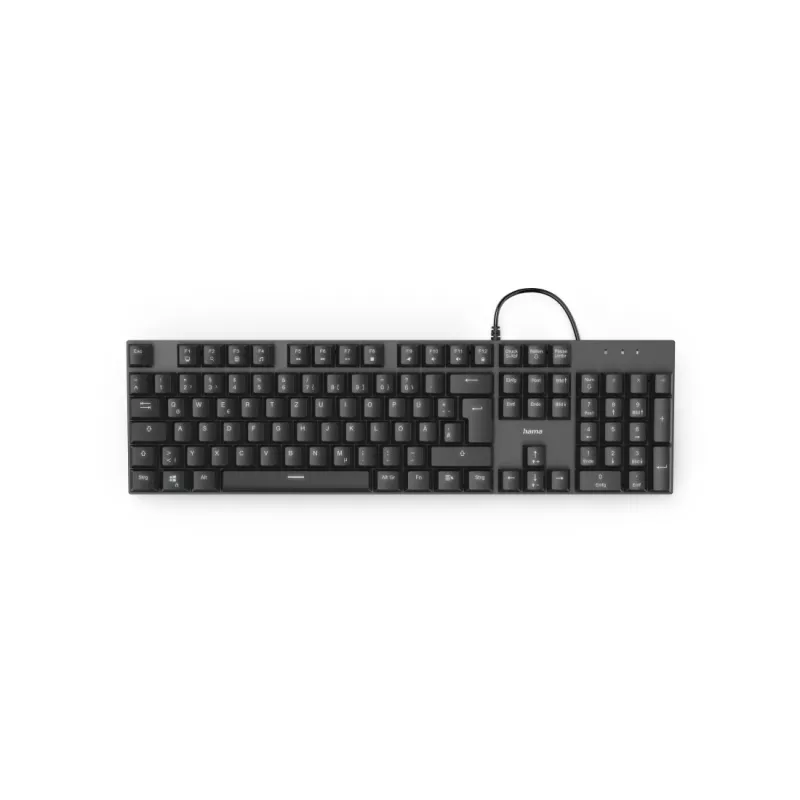 Hama MKC-650 Πληκτρολόγιο Γραφείου USB QWERTZ Γερμανικό Ανθρακί, Μαύρο