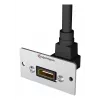 Υποδοχή HDMI Kindermann 90° Γκρι Μαύρο