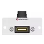 Υποδοχή HDMI Kindermann 90° Γκρι Μαύρο