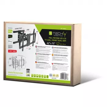 Techly ICA-PLB-473 Βάση στήριξης/βάση TV 190,5 cm (75 ίντσες) Μαύρο