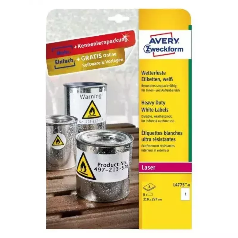 Αυτοκόλλητη ετικέτα εκτυπωτή Avery L4775-8